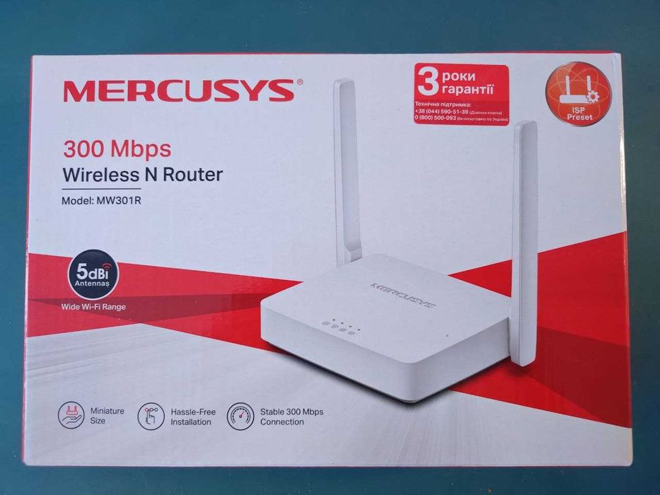 Бездротовий маршрутизатор (роутер) Mercusys MW301R