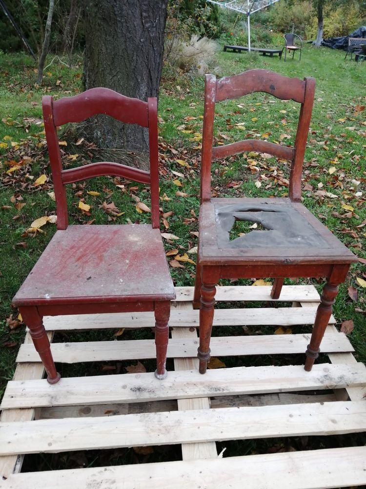 Przedwojenne krzesła drewniane drewno krzesło