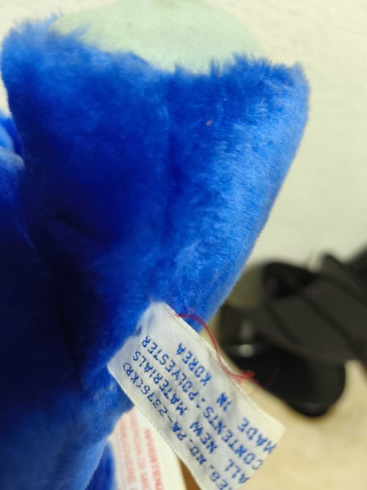 Mascote Brinquedo Peluche vintage Kodak Kolorkins foco azul bicho