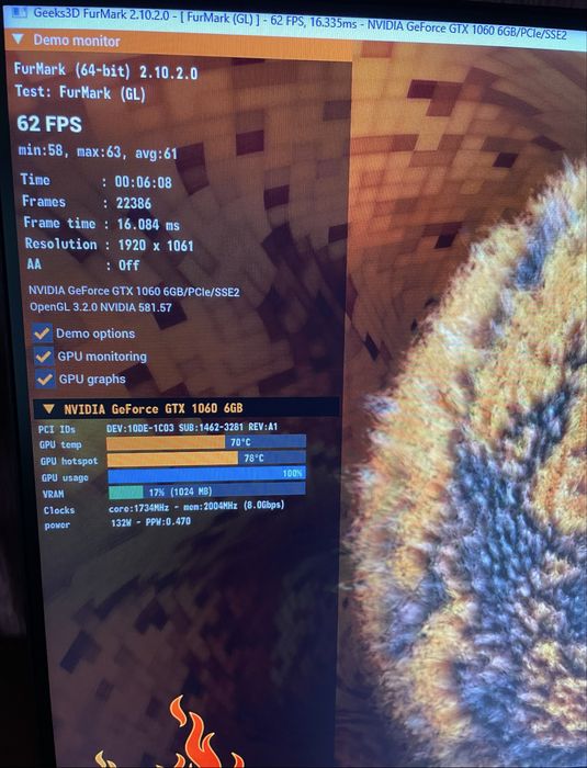 Видеокарта msi gtx 1060-6gb Gaming X