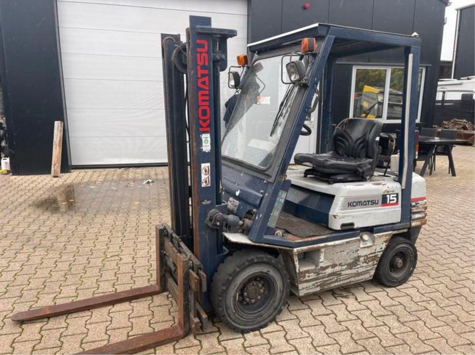 Wózek widłowy Komatsu FG15, gazowy, 1500 kg udzwigu