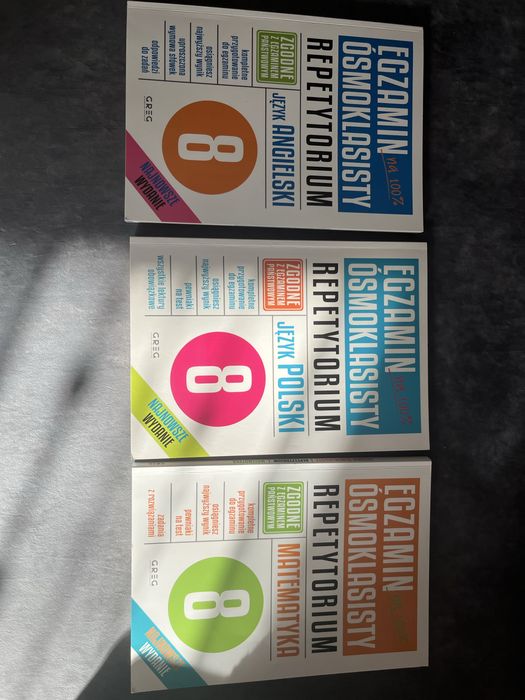 Książki Repetytorium Egzamin Ósmoklasisty Matematyka,Angielski,Polski