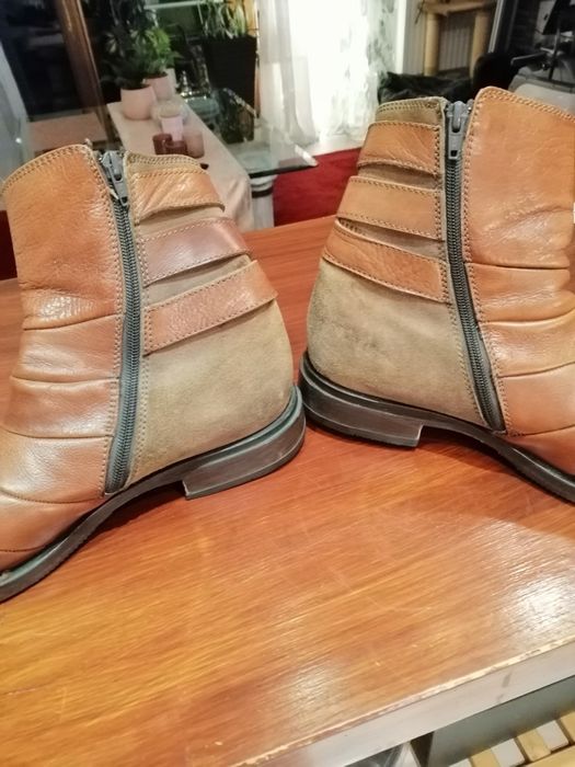 Męskie botki skórzane