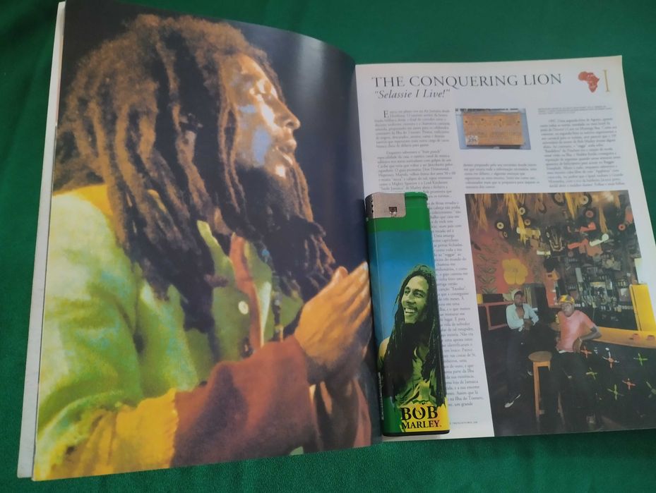 BOB MARLEY livro + isqueiro