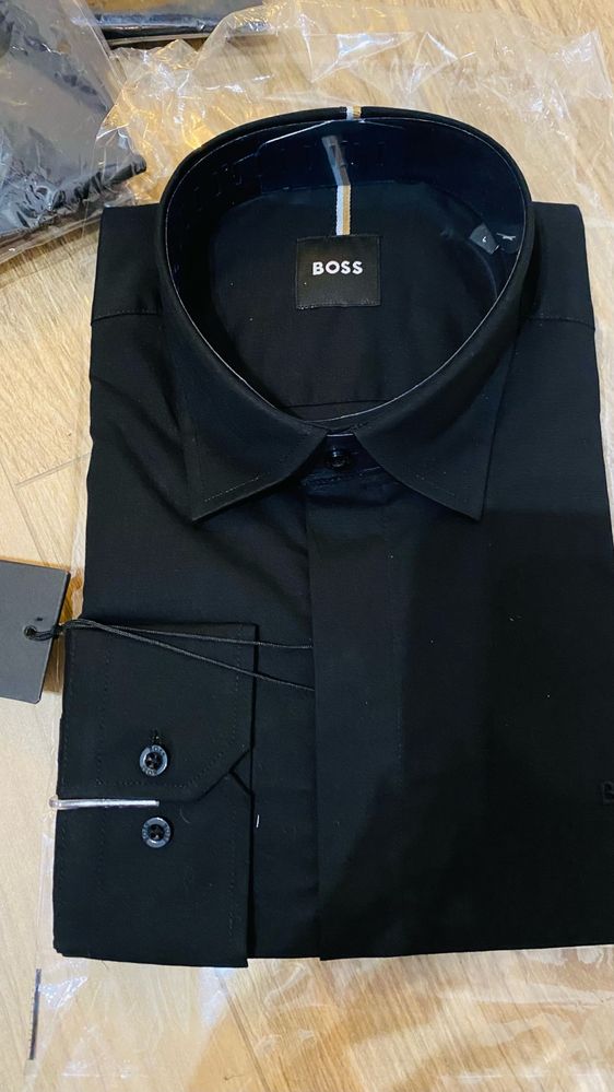 Koszula czarna męska Hugo Boss L XL XXL