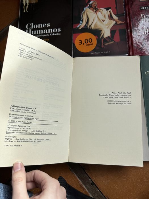 lote livros Clara Pinto Correia