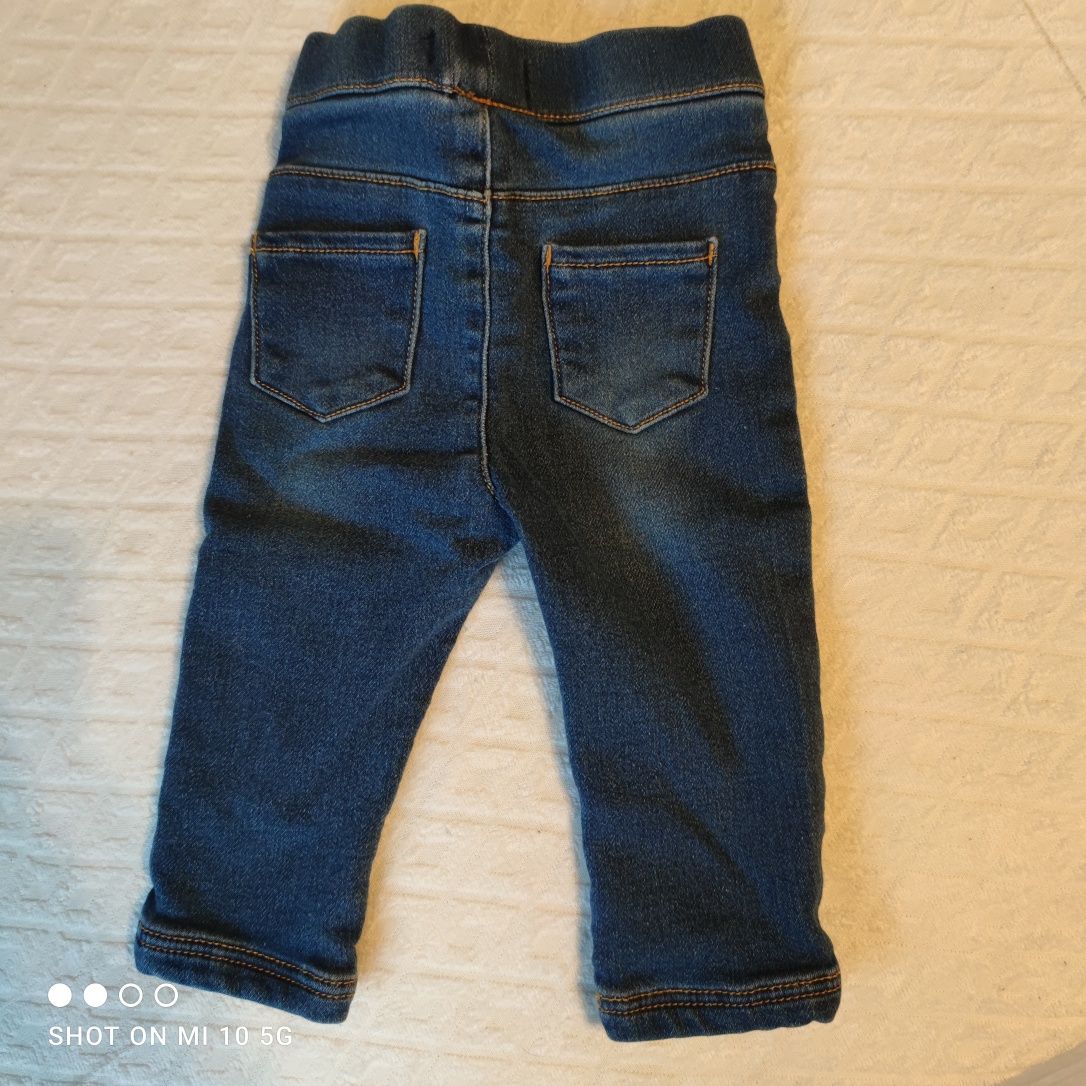 Spodnie dżinsowe niemowlęce roz 74