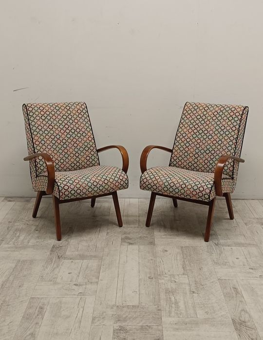 fotele PRL design lata 70-te vintage po renowacji