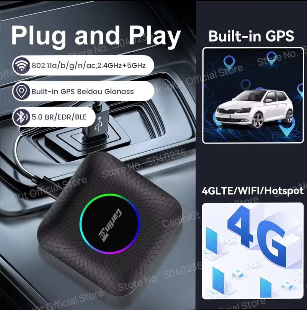 Carlinkit AI Box Ambient 8/128 Android 13