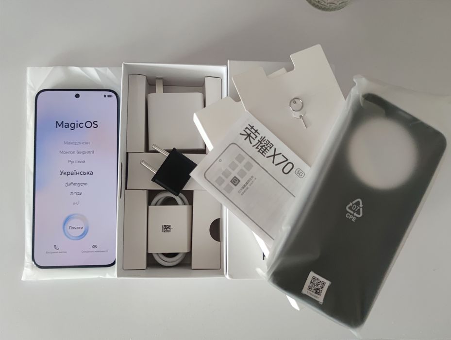 NEW‼️ смартфон HONOR X70 8/128 черный. 8300mah IP69K защита от падений