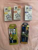 Новые соски на бутылочку Tommee Tippee 0+ 3+ 6+ термоложки насадки