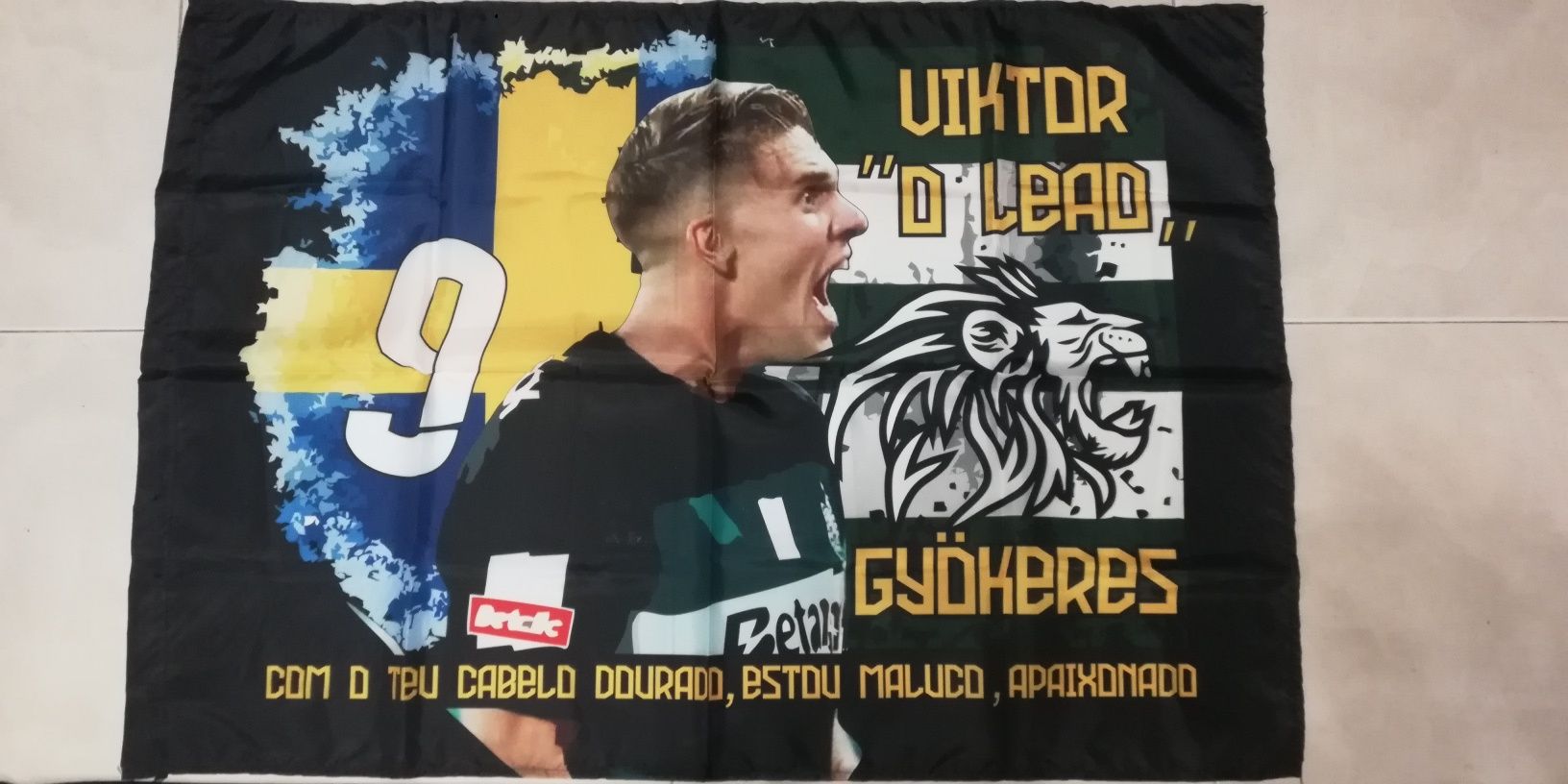 Bandeira e cachecol do Sporting