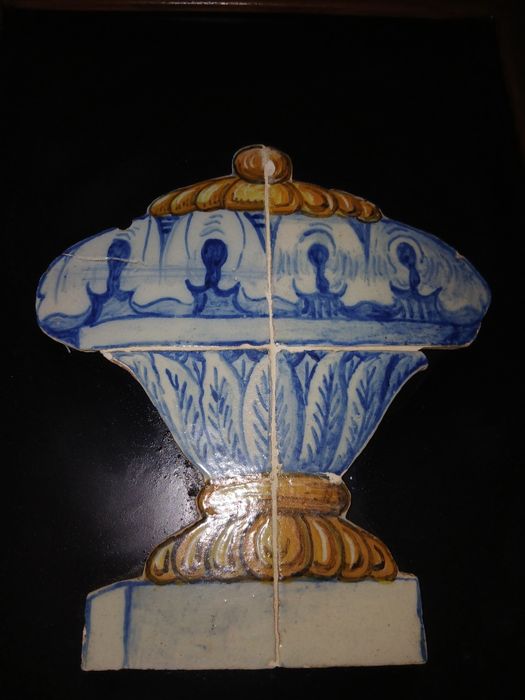 Antigos  Azulejos Pombalinos Em Moldura