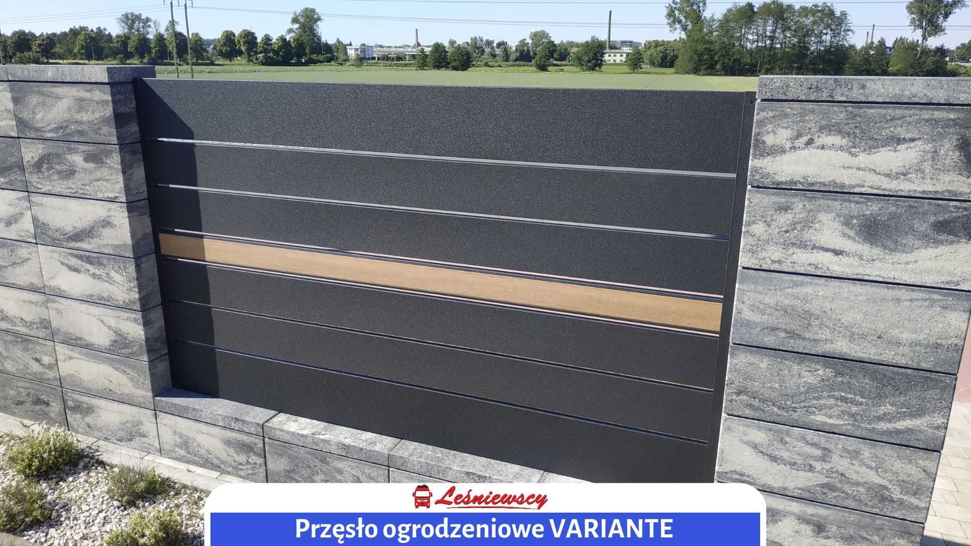 Ogrodzenie betonowe posesji płyty betonowe 200x50cm solidne zbrojone