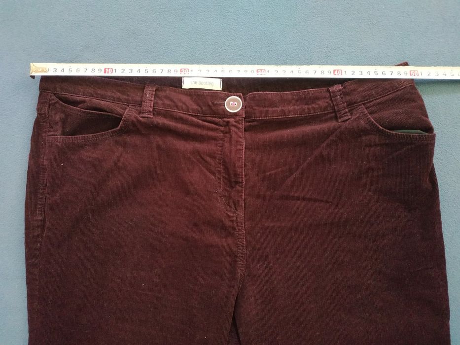 Брюки вельветовые в рубчик женские б/у