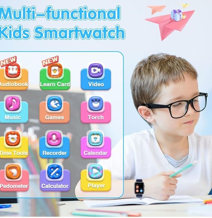 CELLEYLISE Inteligentny zegarek dla dzieci, smartwatch