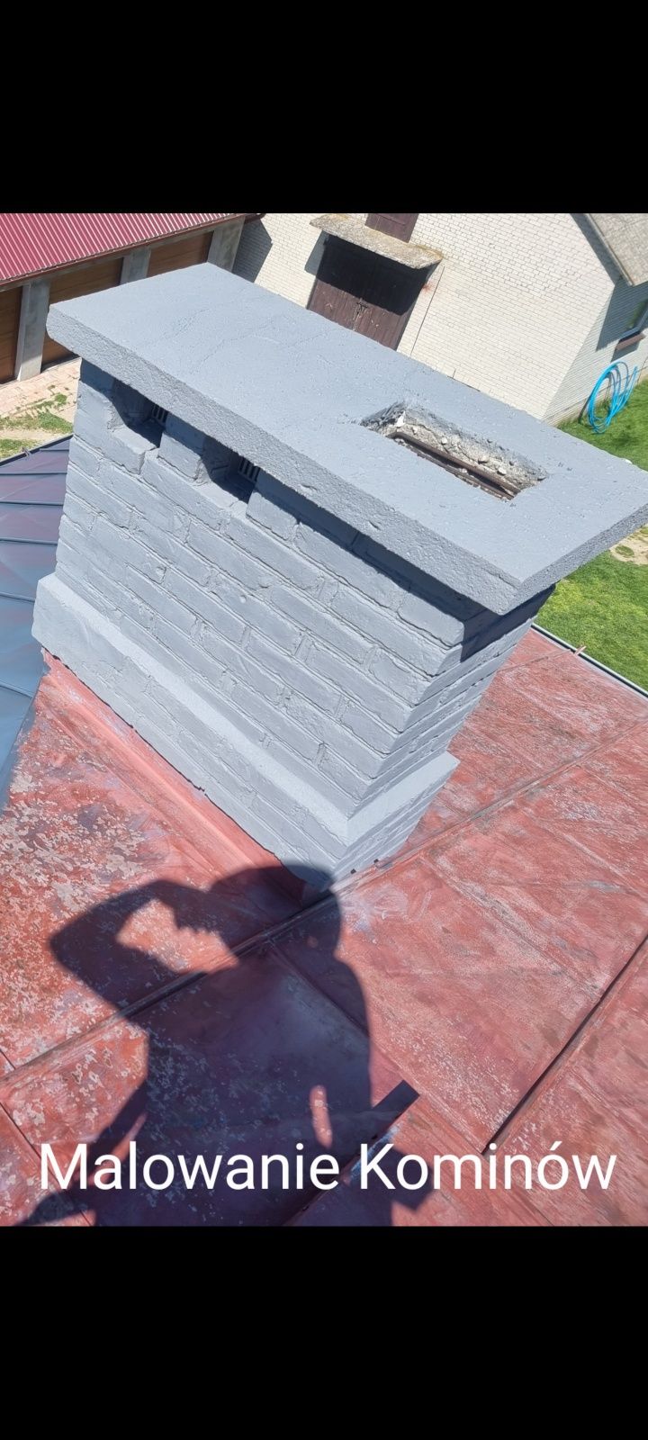 Malowanie Dachów Kominów Rynny Mycie Elewacji