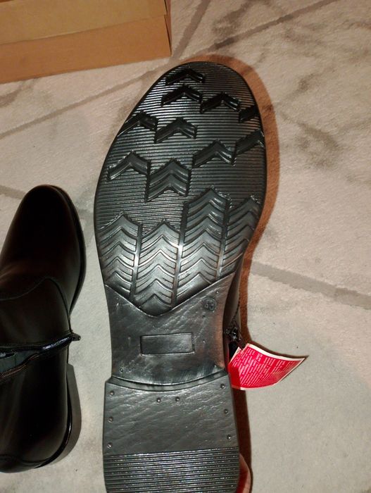 Eleganckie czarne botki skórzane / Chelsea boots