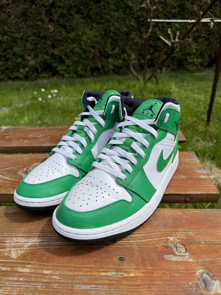 Nike Air Jordan 1 Mid White/Green 42.5