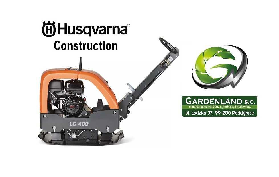 Husqvarna LG 400 rewers Honda 11 KM 65 cm. Zagęszczanie gruntu