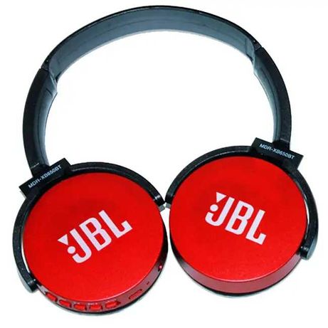 Беспроводные наушники JBL 650BT Extra Bass (Black Red)