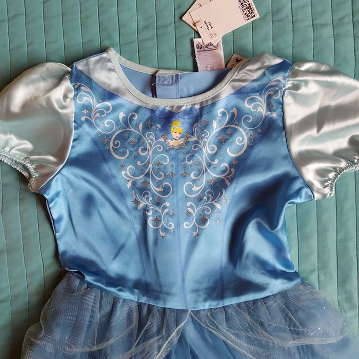 Piękna sukienka przebranie haloween bal kopciuszek h&m 128 134