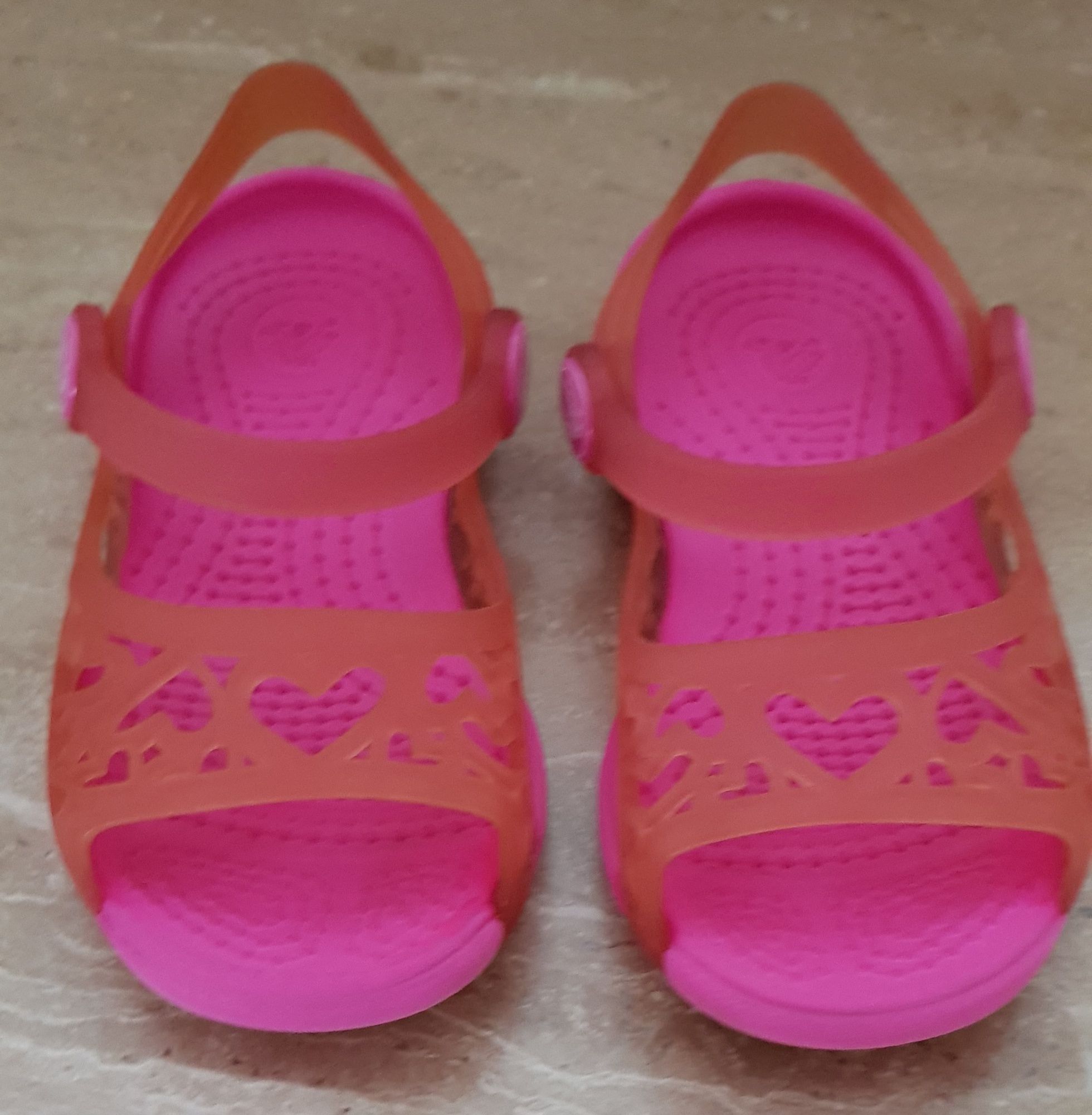 Sandały Crocs C7 23/24 (14cm-15cm) różowe