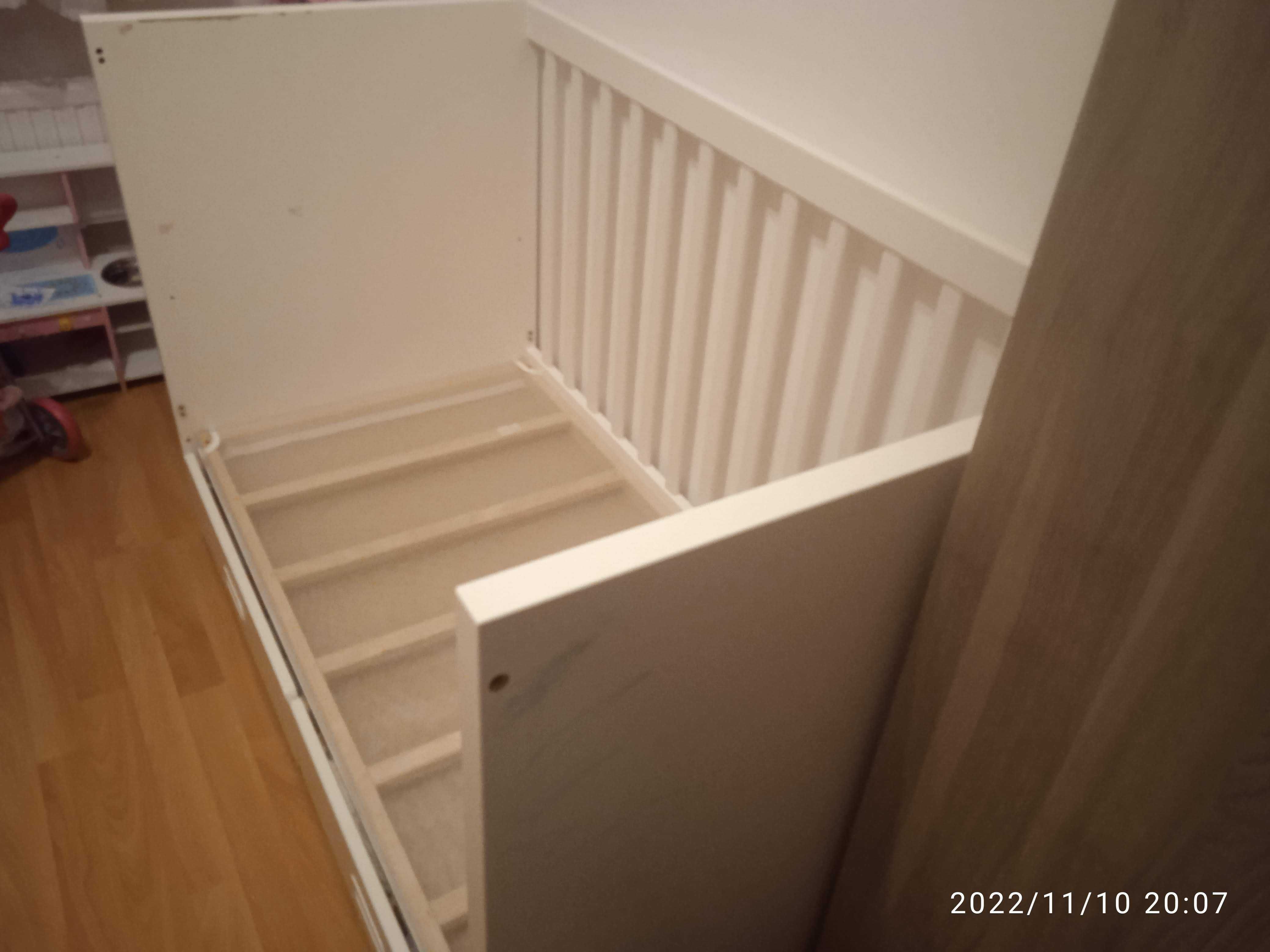 Łóżko dziecięce IKEA Stuva Malad z szufladami