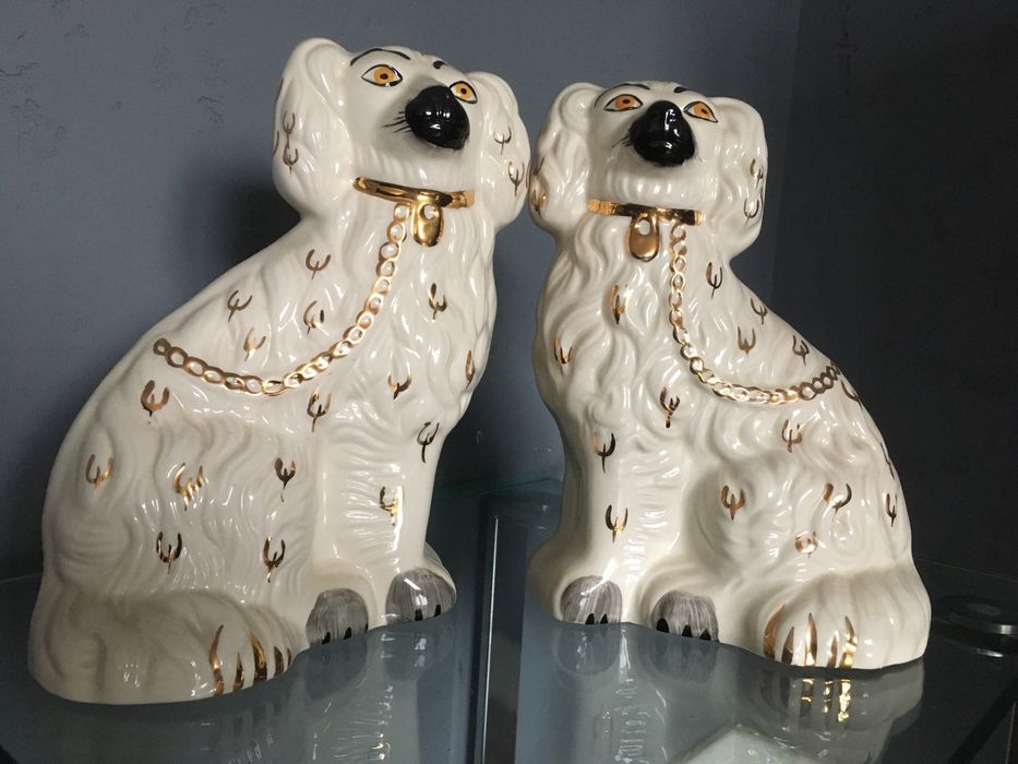 Beswick psy kominkowe vintage duże