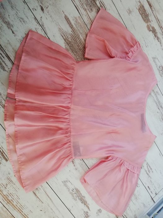 Bluzka z falbanami i suwakiem Never Denim