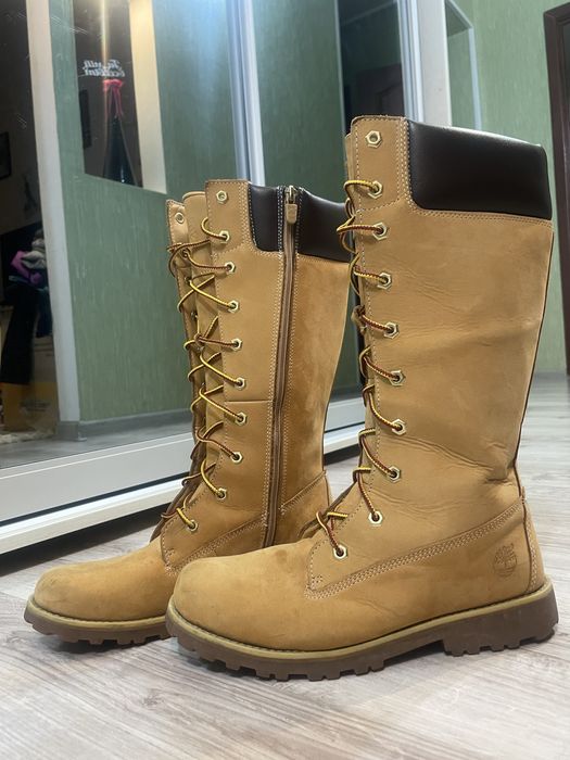 Сапоги женские  timberland 14-inch waterproof boot  yellow