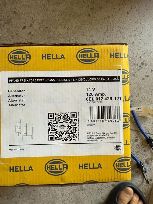 Генератор Hella 8EL012429-101