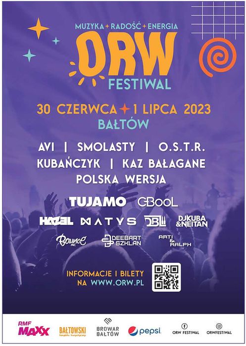 Bilety ORW Festiwal Bałtów. 1.07 Klubowy. C-Bool Tujamo. Tanio!