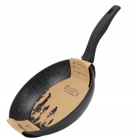 Patelnia tradycyjna Divory 24 cm ze zdejmowaną rączką