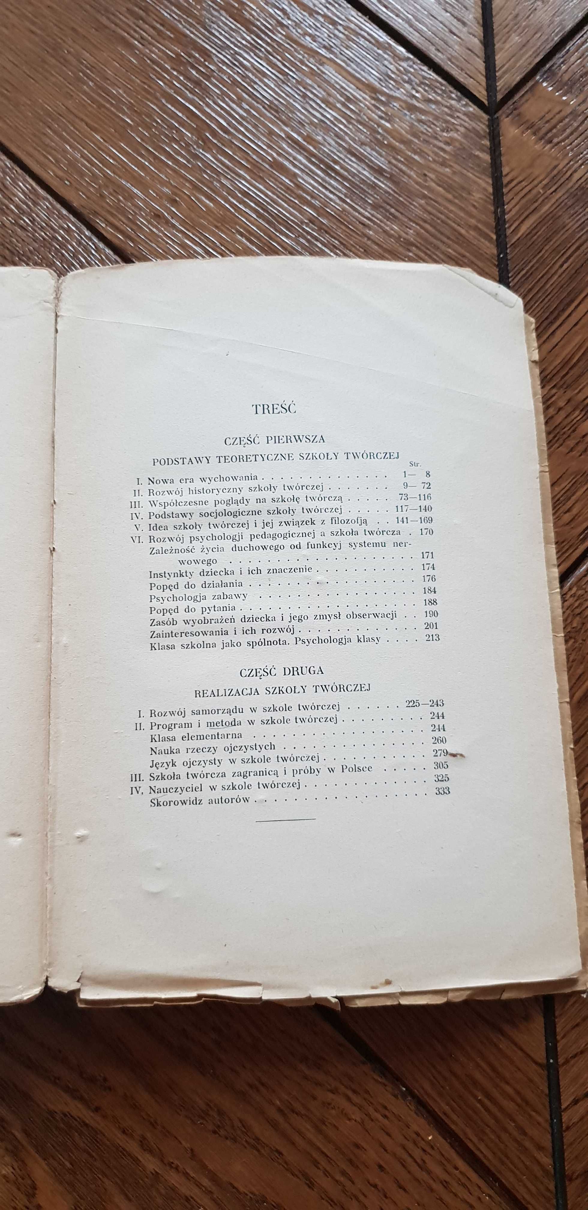 Książka rok 1926 "Szkoła Twórcza"  Henryk Rowid