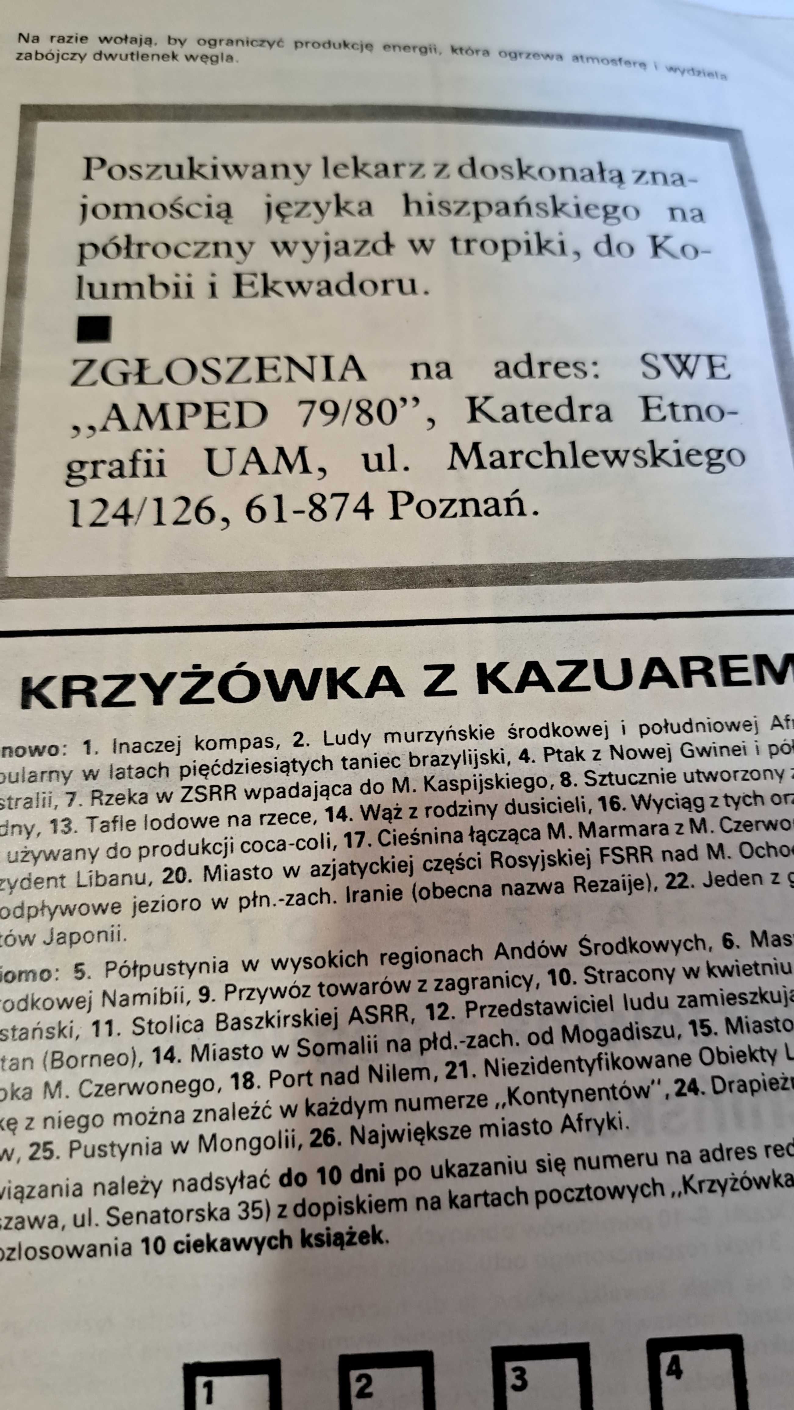 KONTYNENTY Czasopismo nr 6 z 1979 roku