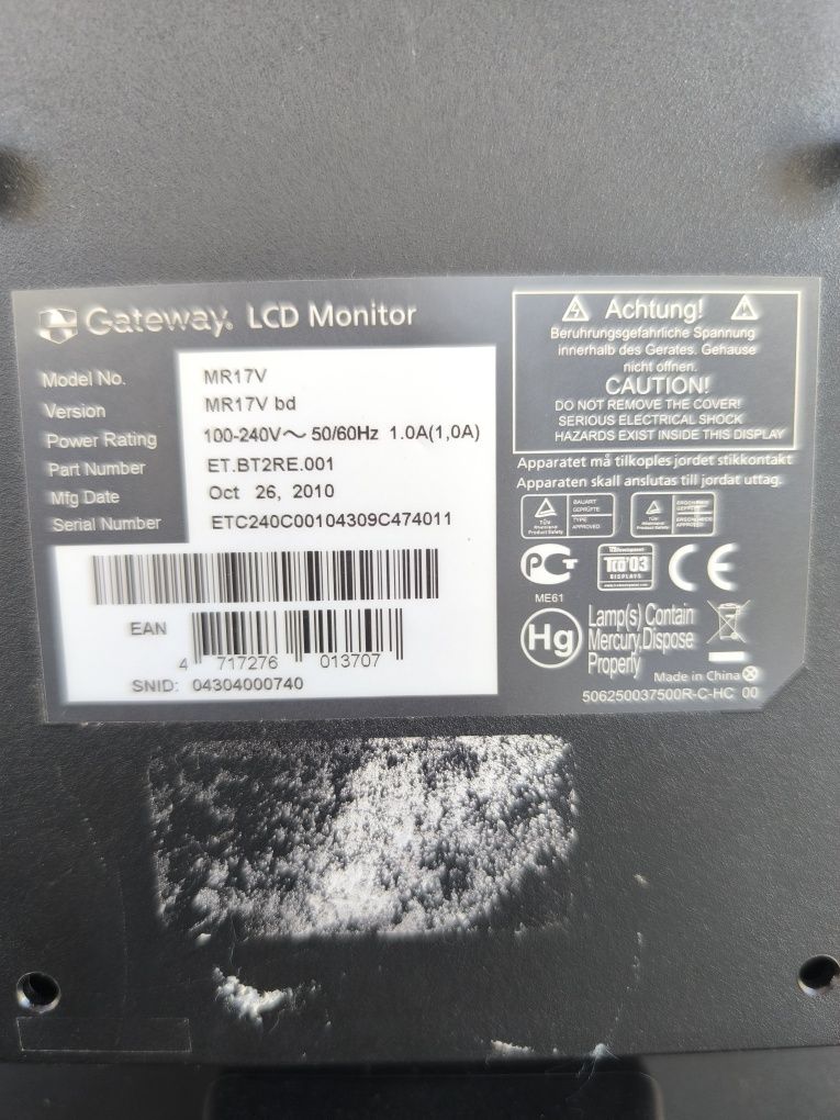 Monitor LCD gateway