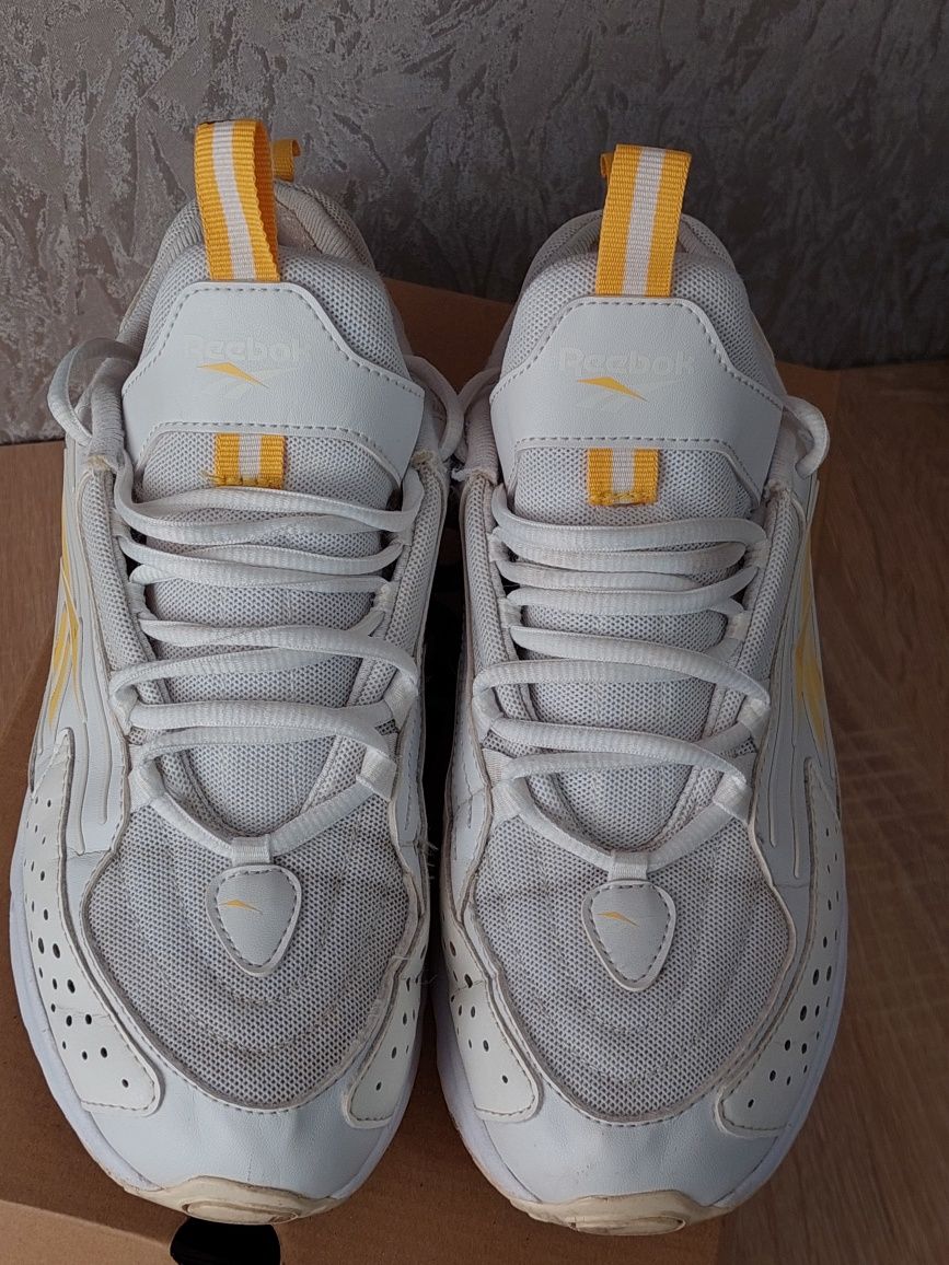 Кросівки Reebok DMX 2k white and yellow / DMX foam