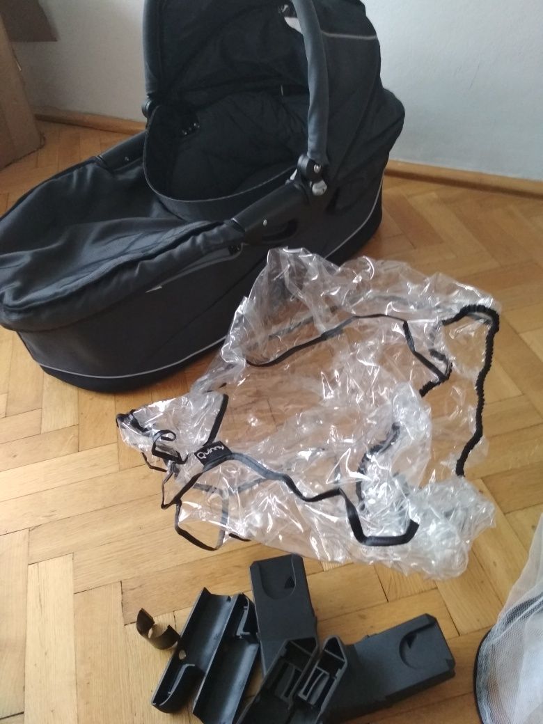 Gondola do wózka Quinny Speedo SX grafit+adaptery i folia p/deszczowa