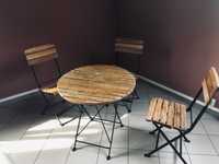 meble ogrodowe, komplet, 1 stolik, 3 krzesła