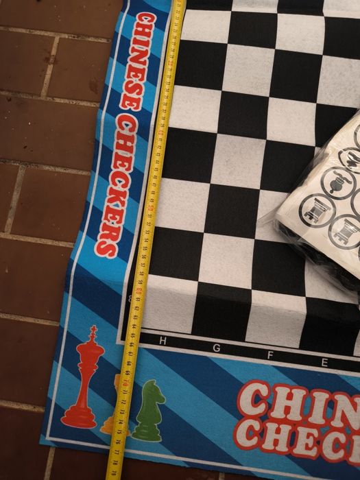 Jogo Xadrez Gigante 2 em 1. 
Jogo de tabuleiro gigante para pais e fil