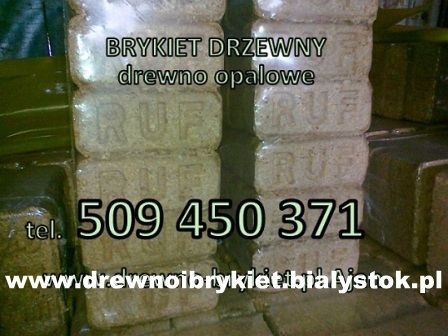 Brykiet drzewny RUF-workowany po 10kg, opał