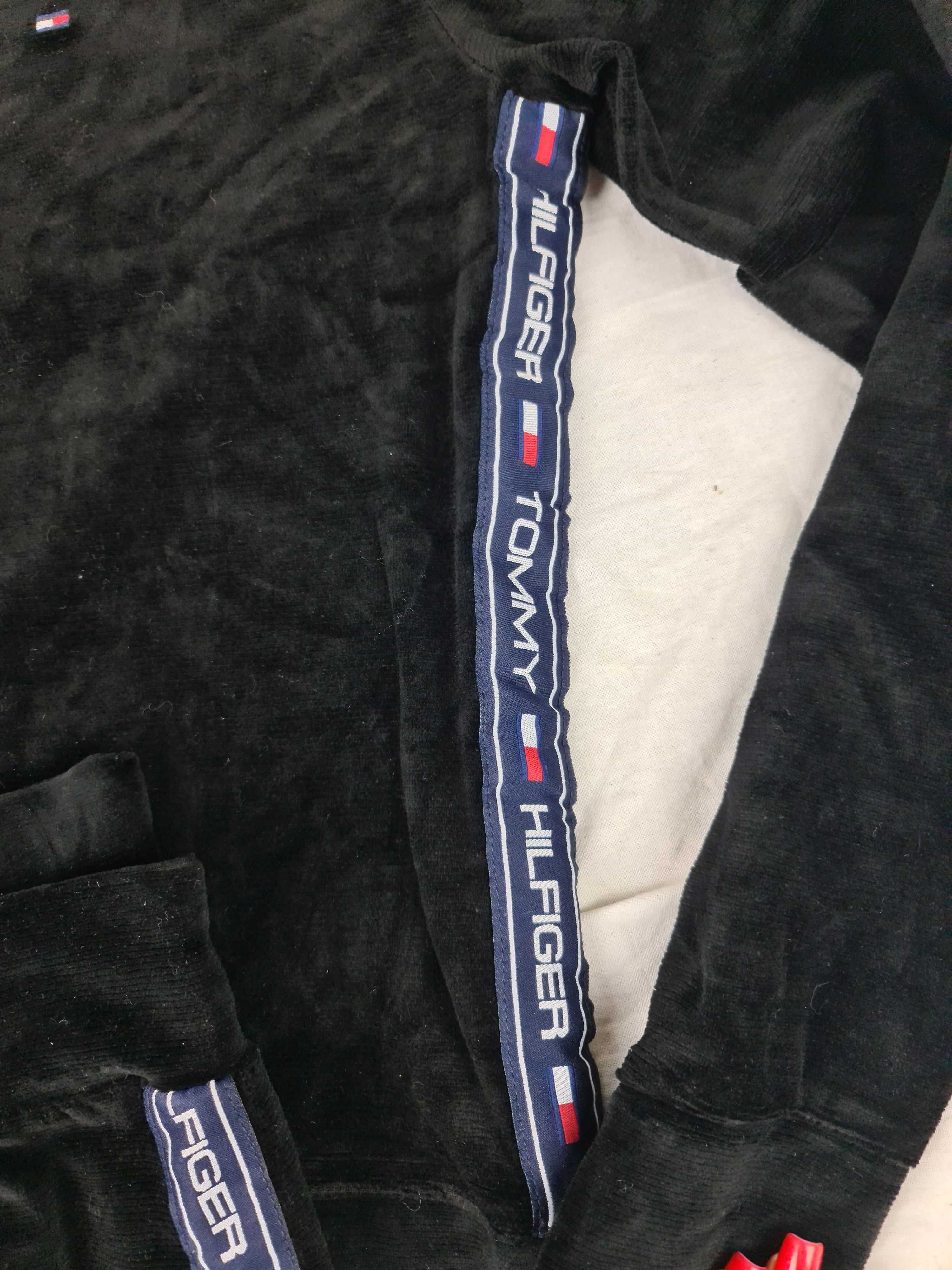 Komplet dresu Tommy Hilfiger Ultra Premium dres welur lampas OUTLET