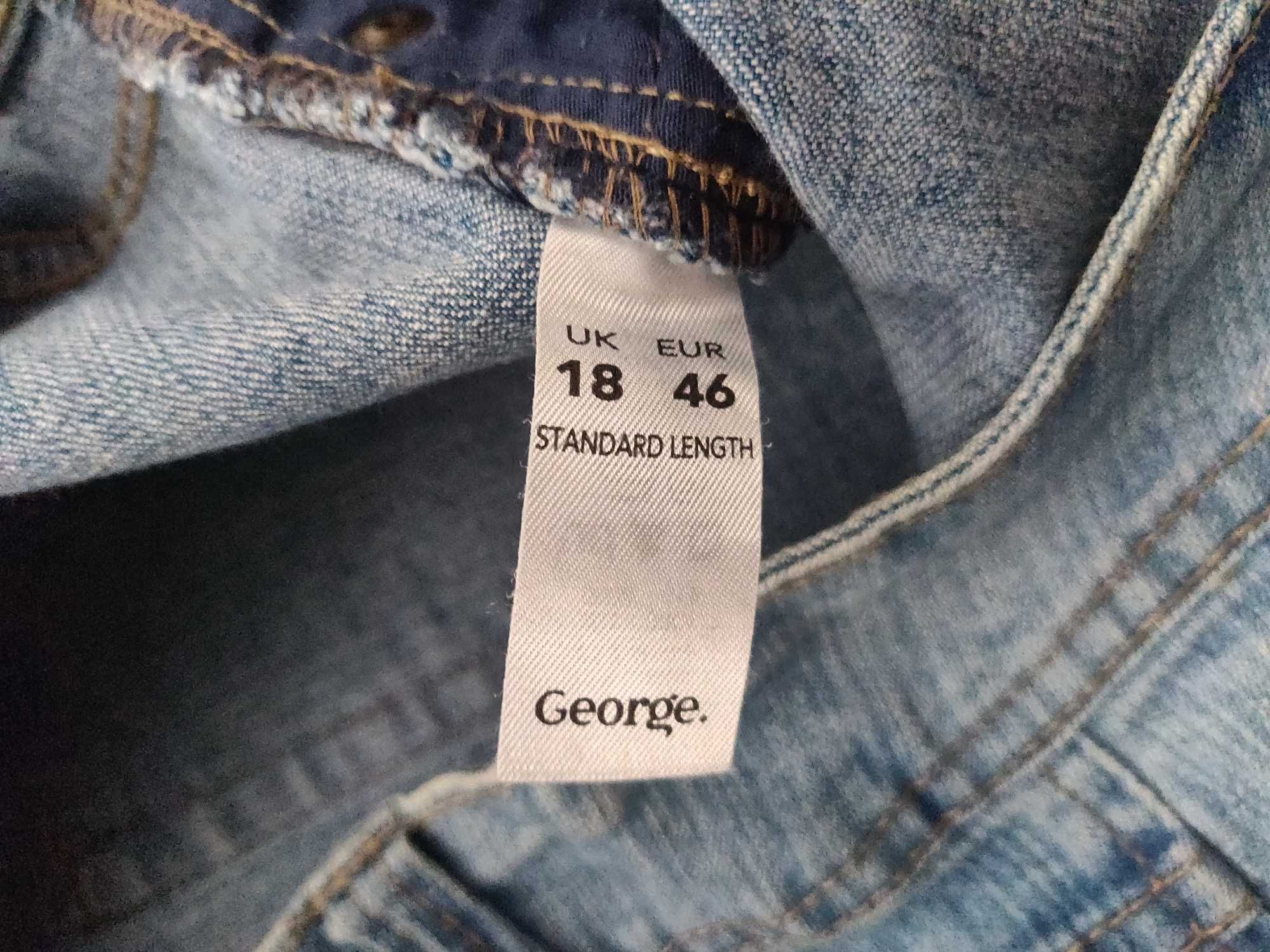 Женские джинсы George  Boot cut  (большой размер 54-56) голубые