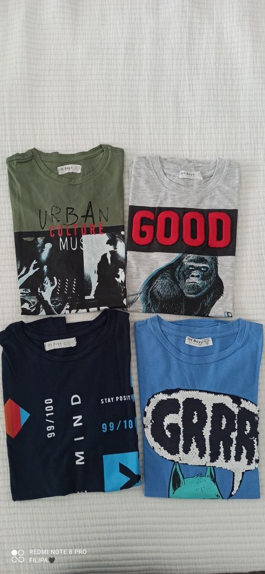 Conjunto de 4 T-shirts menino Lefties TAM 11/12