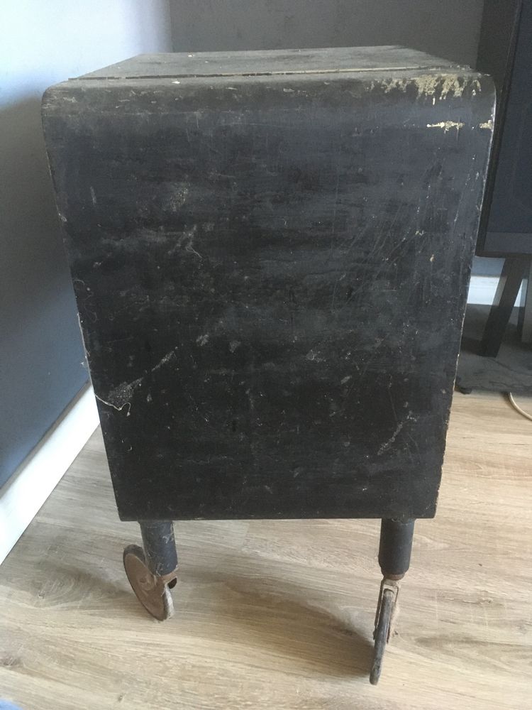 Barek szafka na kółkach art deco vintage do renowacji