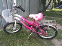 Różowy rowerek 16 cali