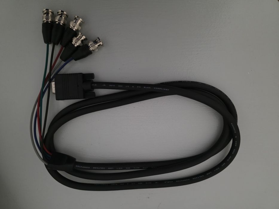 Kabel 1.8m adapter HD15 Vga (m) do BNC monitor (m/m) StarTech