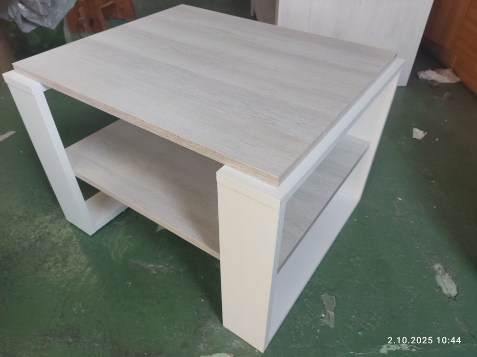 Ława 63x54x45 sosna canyon+ biały