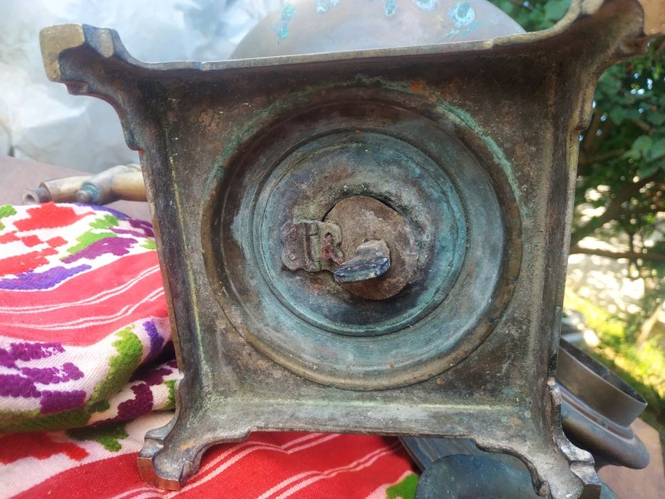 Самовар на вугіллі Баташова старовинний латунний